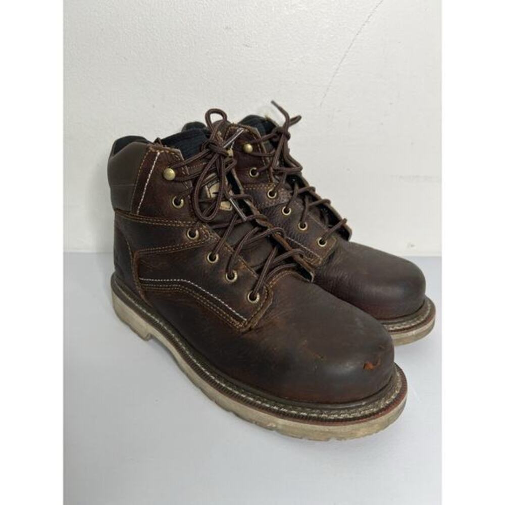 Irish Setter Kittson 83666 Steel Toe Work Boots Brown Leather Men’s Size 8 E2